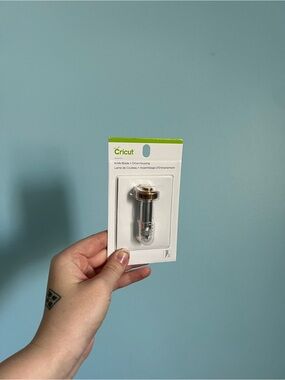 Cricut Knife Blade Drive Housing in Silver with Green Accent